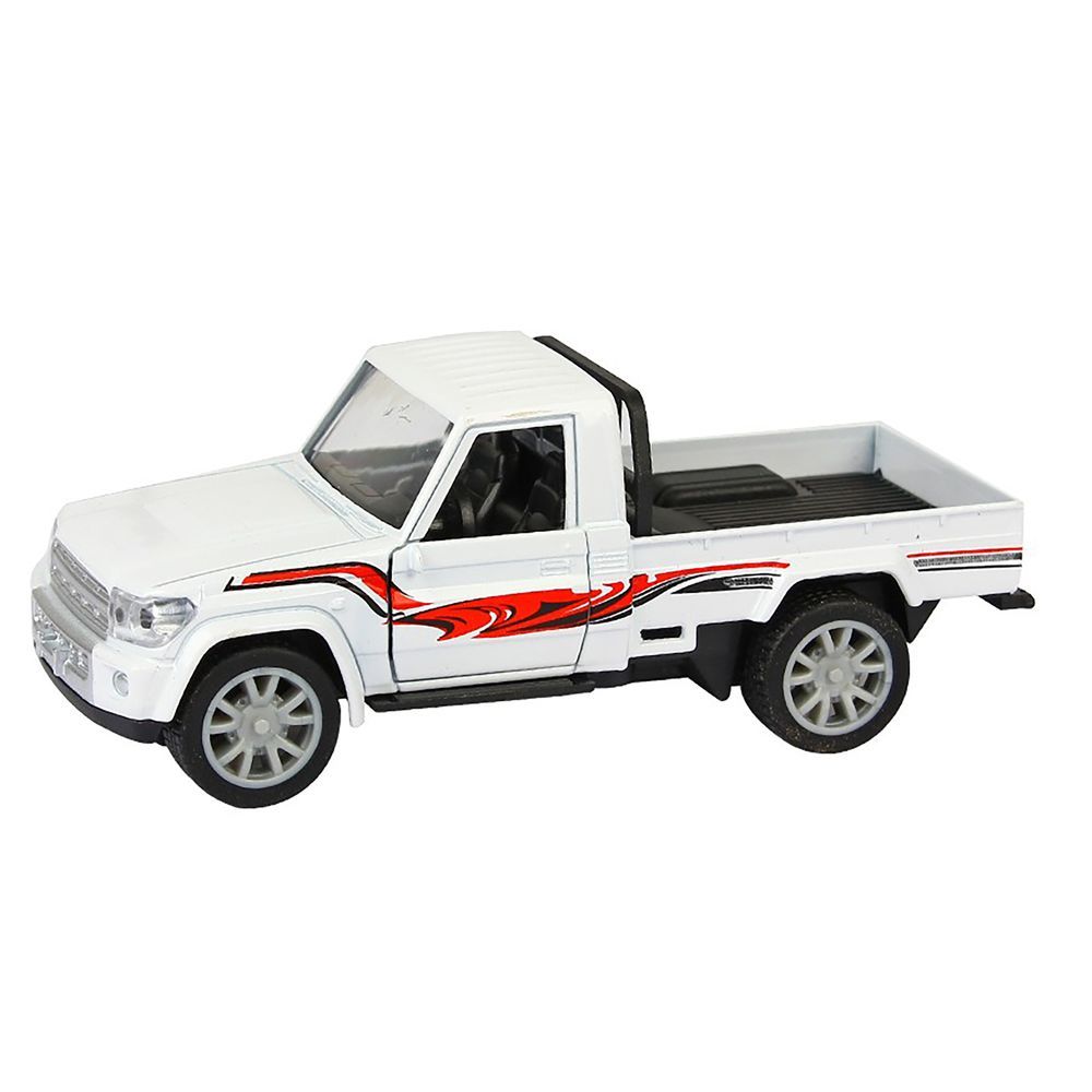 Galaxy Toys - 1/32 Toyota Hilux Pickup Pull Back Die-Cast Car - 10-15 cm - Color May Vary - 1 Pc