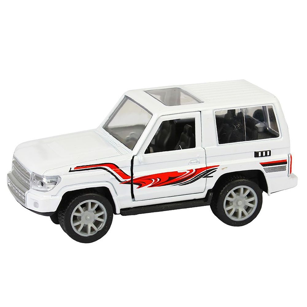 Galaxy Toys - 1/32 Suzuki Samurai Pull Back Die-Cast Car - 10-15 cm - Color May Vary - 1 Pc