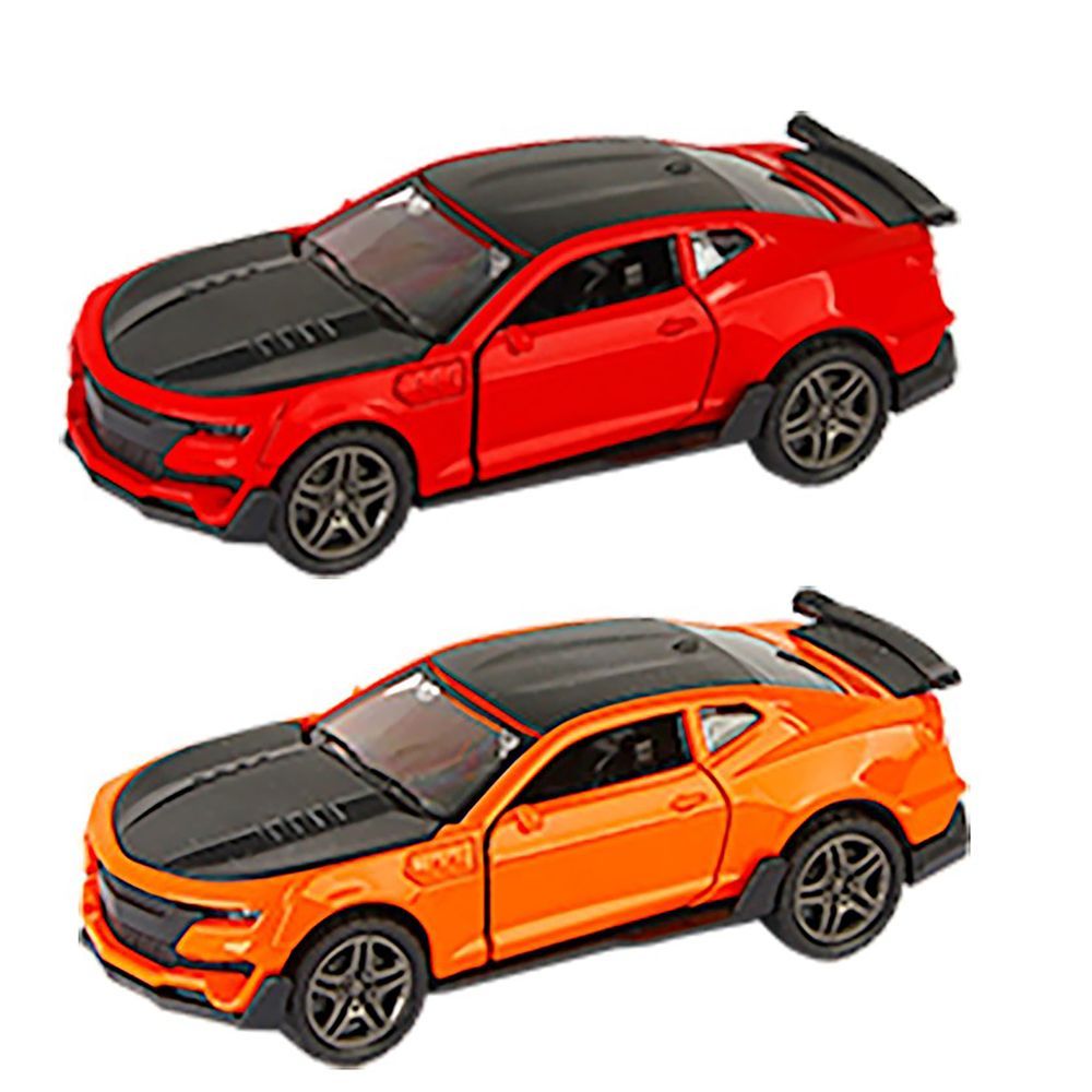 Galaxy Toys - 1/32 Chevrolet Camaro Pull Back Die-Cast Car - 10-15 cm - Color May Vary - 1 Pc