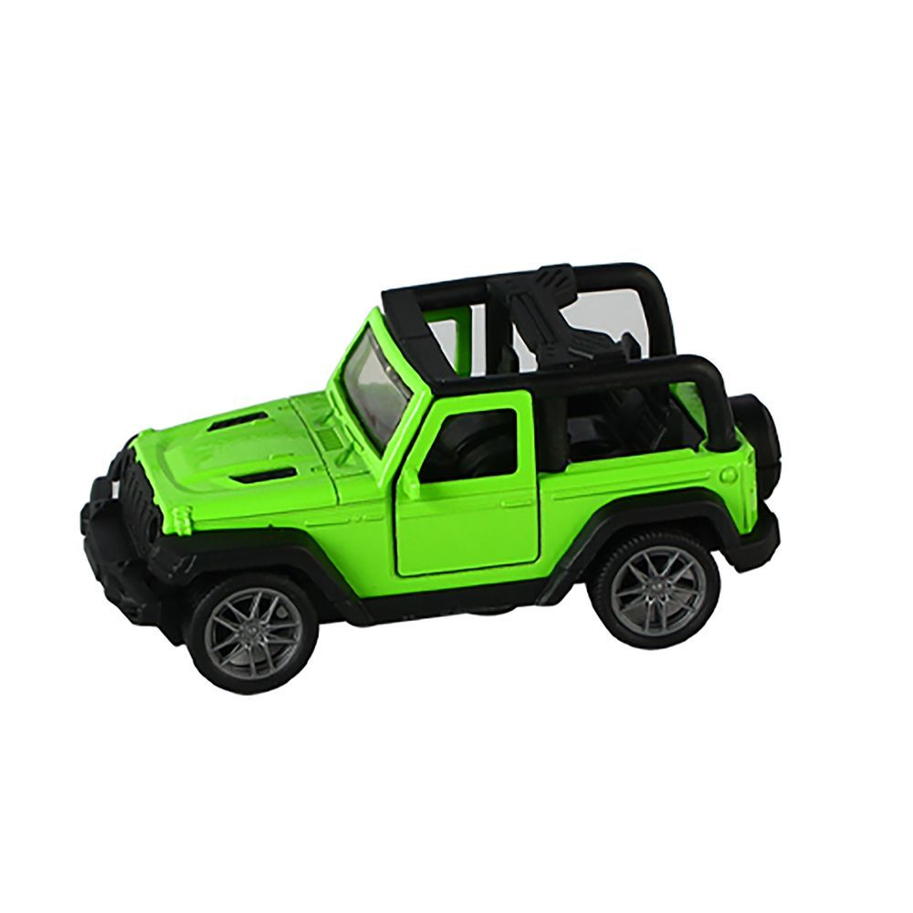 Galaxy Toys - 1/36 Wrangler Pull Back Die-Cast Jeep - 10-15 cm - Color May Vary - 1 Pc