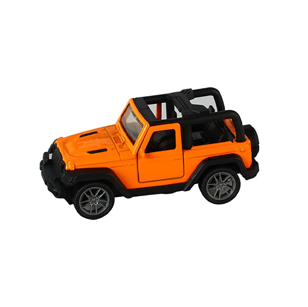 Galaxy Toys - 1/36 Wrangler Pull Back Die-Cast Jeep - 10-15 cm - Color May Vary - 1 Pc