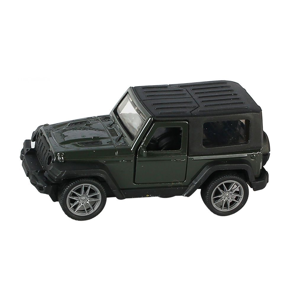 Galaxy Toys - 1/36 Rubicon Pull Back Die-Cast Jeep - 10-15 cm - Color May Vary - 1 Pc