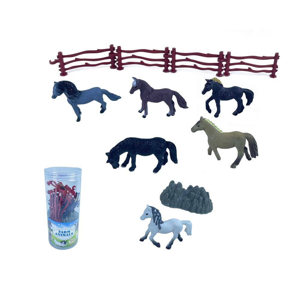 Galaxy Toys - Horse Toy Set - 11 Pcs