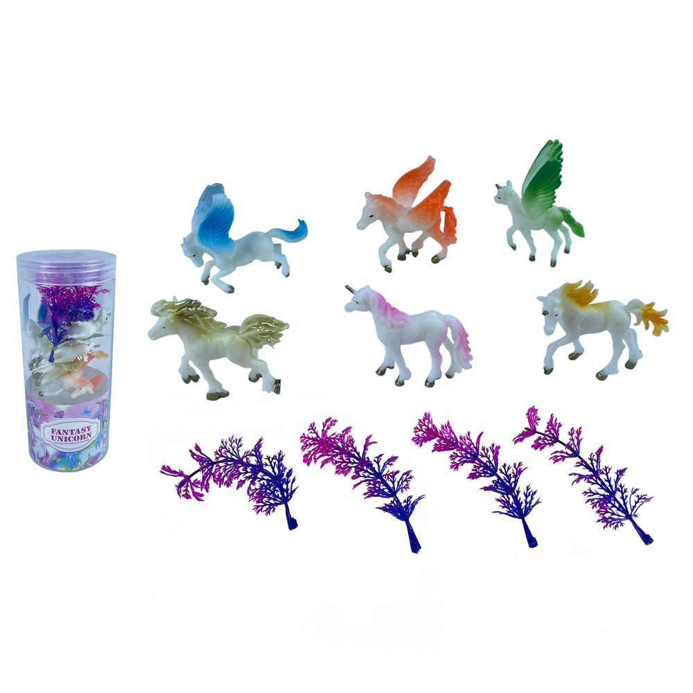 Galaxy Toys - Pegasus and Unicorn Toy Set - 10 Pcs