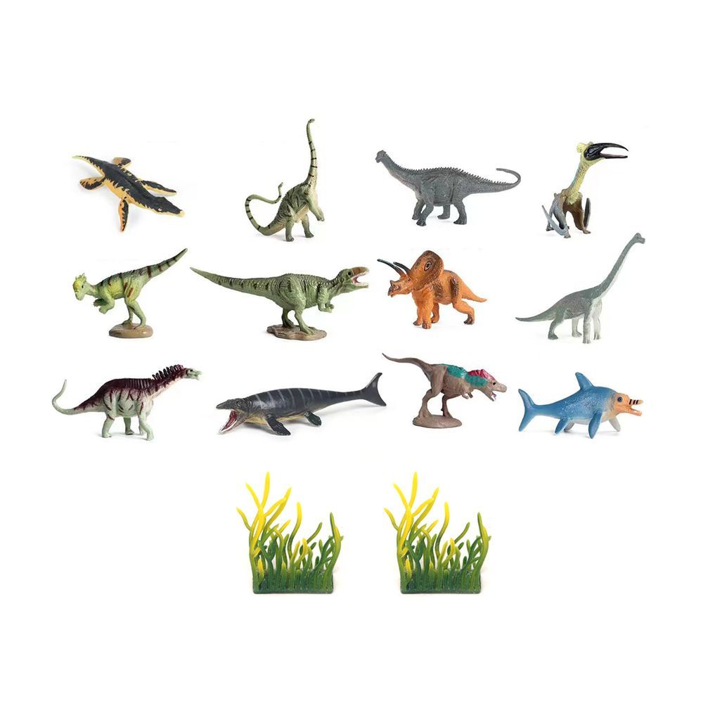 Galaxy Toys - Dinosaur Toy Set - 14 Pcs