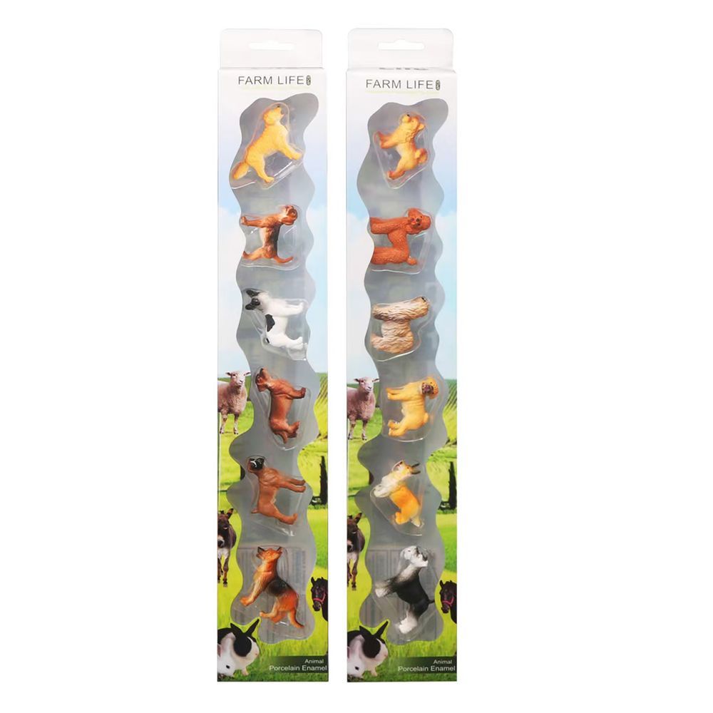 Galaxy Toys - Dog and Puppy Set - Design May Vary - Pack of 1 - 6 Pcs