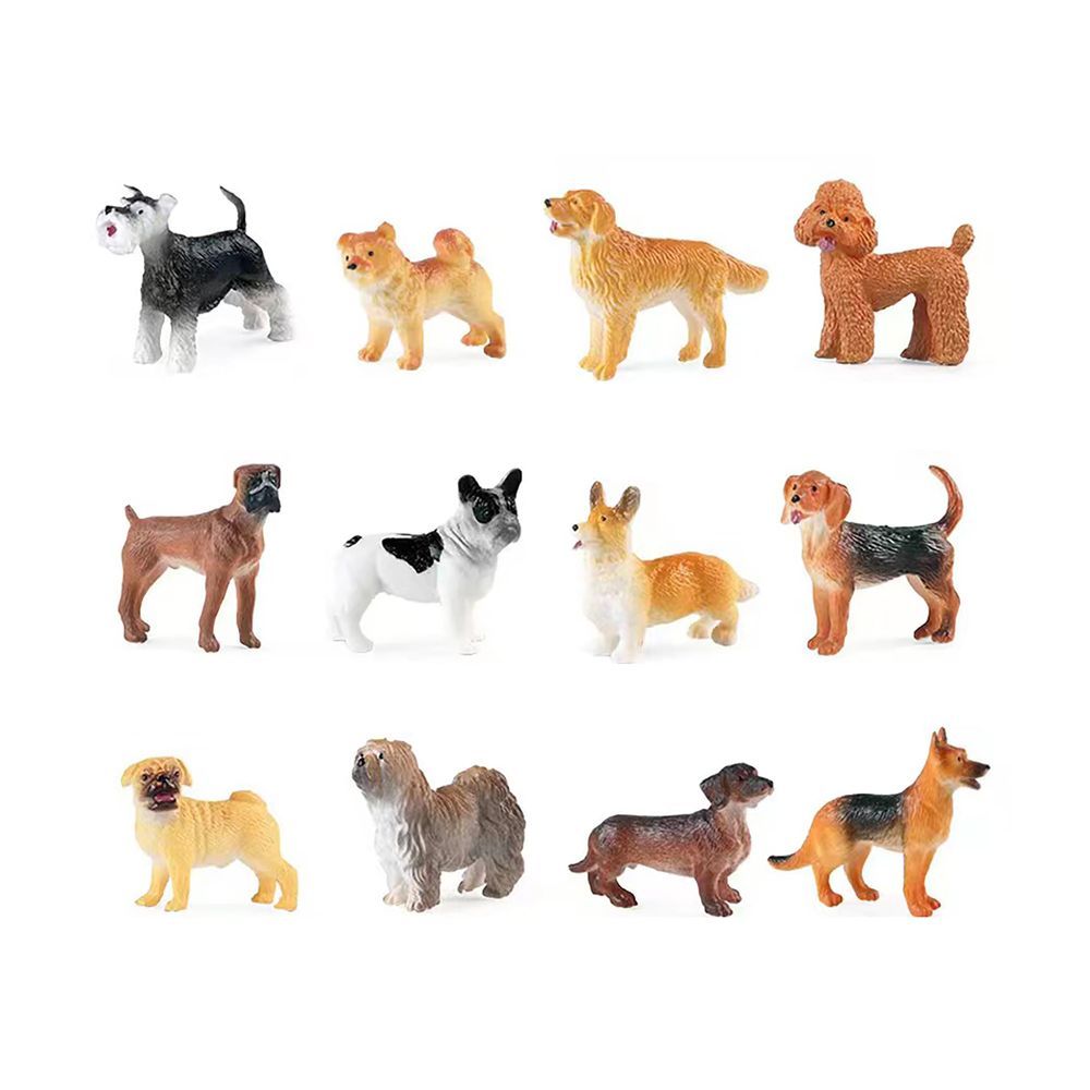 Galaxy Toys - Dog and Puppy Set - Design May Vary - Pack of 1 - 6 Pcs