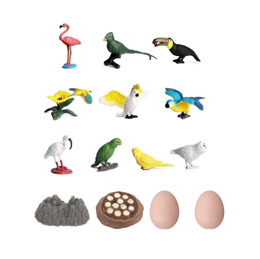 Galaxy Toys - Bird Toy Set - 14 Pcs