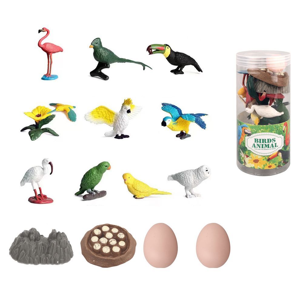 Galaxy Toys - Bird Toy Set - 14 Pcs