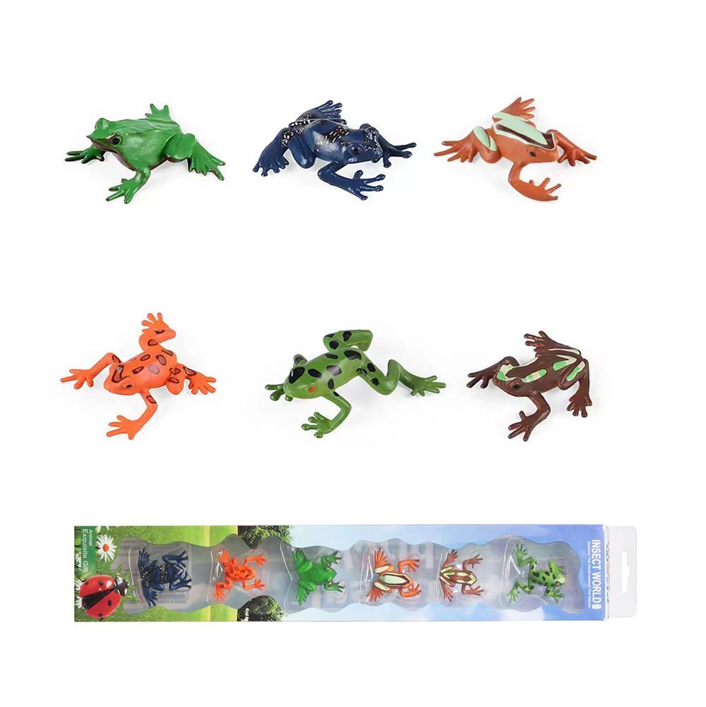 Galaxy Toys - Frog Toy Set – 6 Pcs