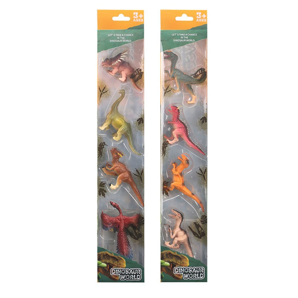 Galaxy Toys - Dinosaur World Figure Set 1 - Style May Vary - 4 Pcs