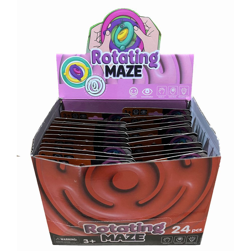 Galaxy Toys - 3D Rotating Maze Toy - Color May Vary - 1 Pc