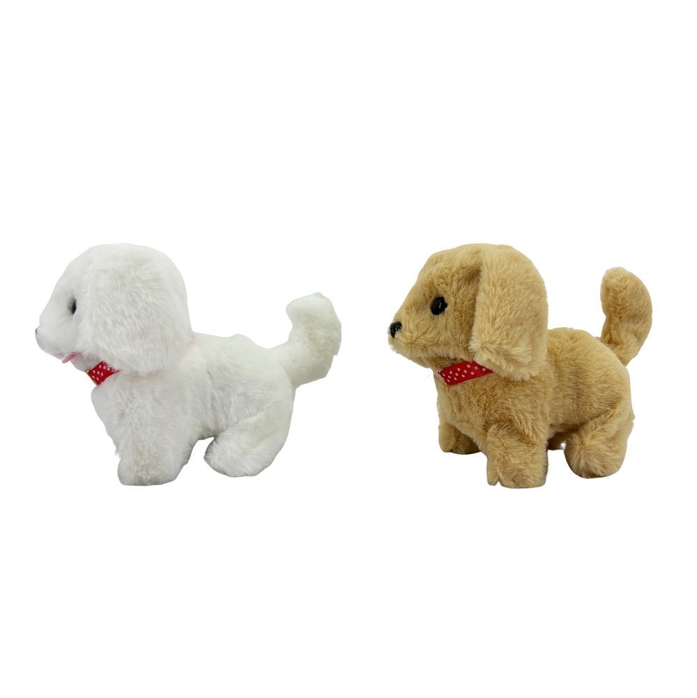 Galaxy Toys - Electronic Walking Plush Dog - Color May Vary - 1 Pc