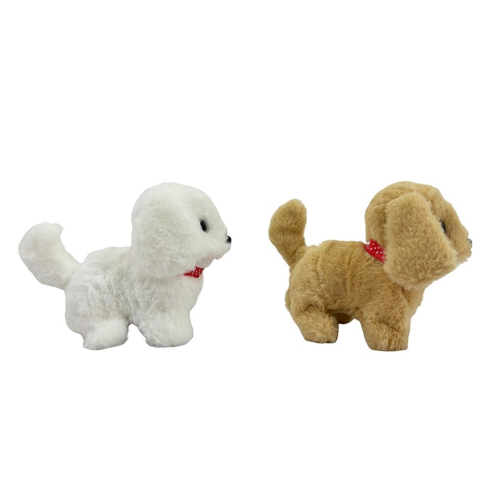 Galaxy Toys - Electronic Walking Plush Dog - Color May Vary - 1 Pc