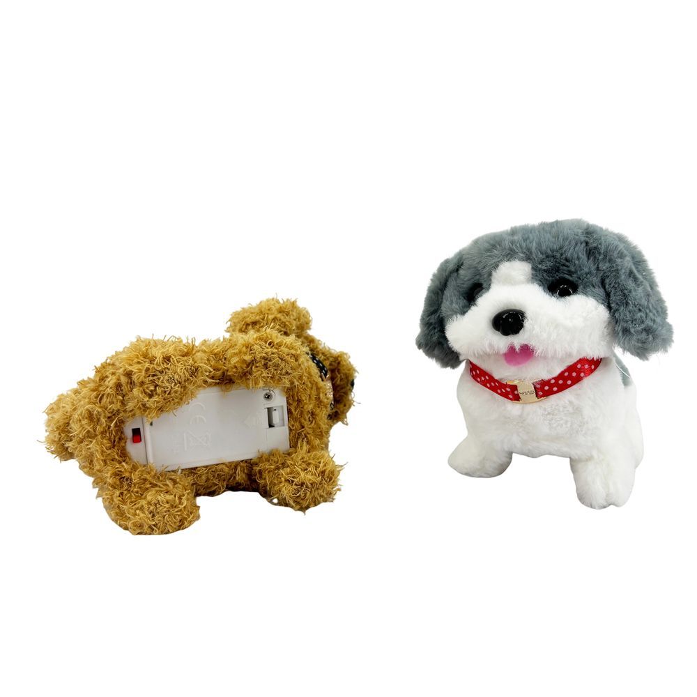 Galaxy Toys - Electronic Walking Plush Dog With Pet House - Style May Vary - 1 Pc