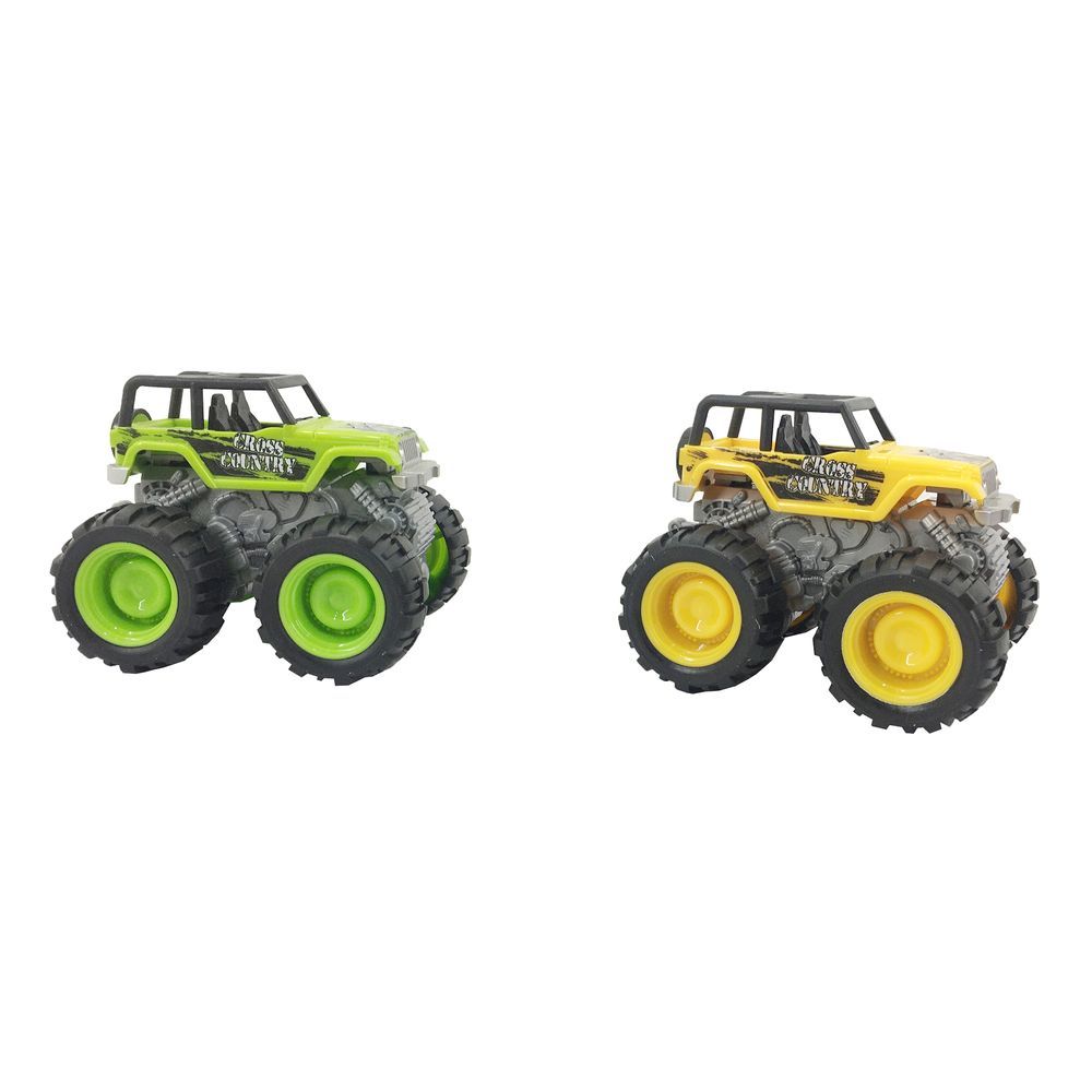 Galaxy Toys - Friction Truck - Green/Yellow - Color May Vary - 12 cm - 1 Pc