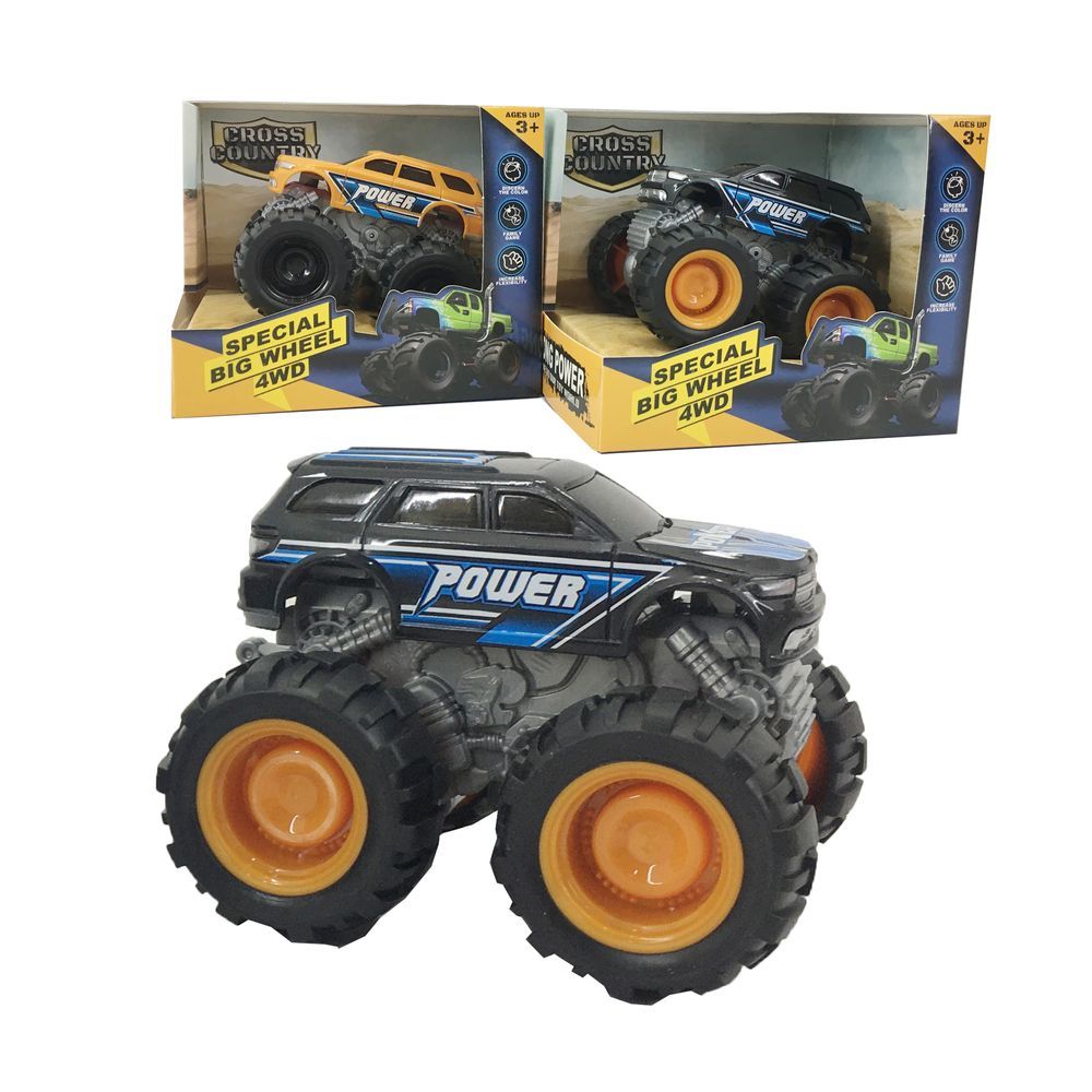 Galaxy Toys - Friction Truck - Yellow/Black - Color May Vary - 12 cm - 1 Pc