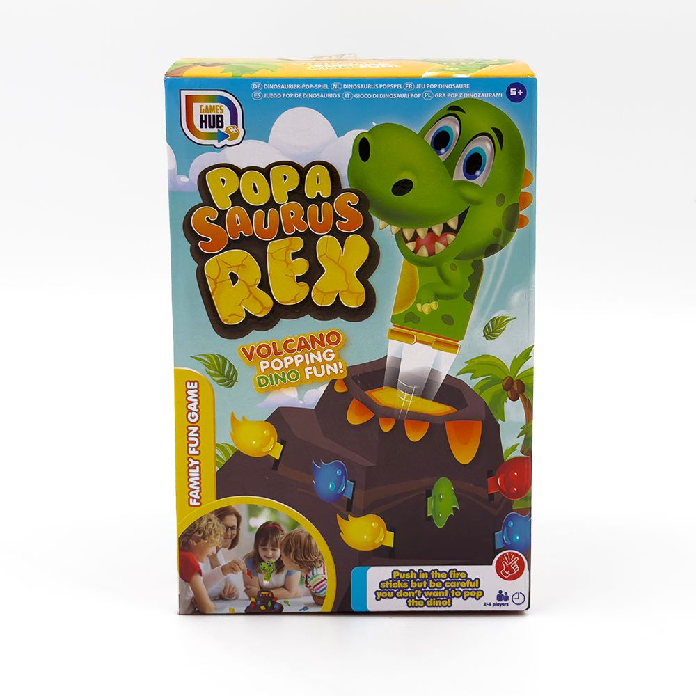 RMS - Popa Saurus Rex Volcano Popping Dino Family Fun Game