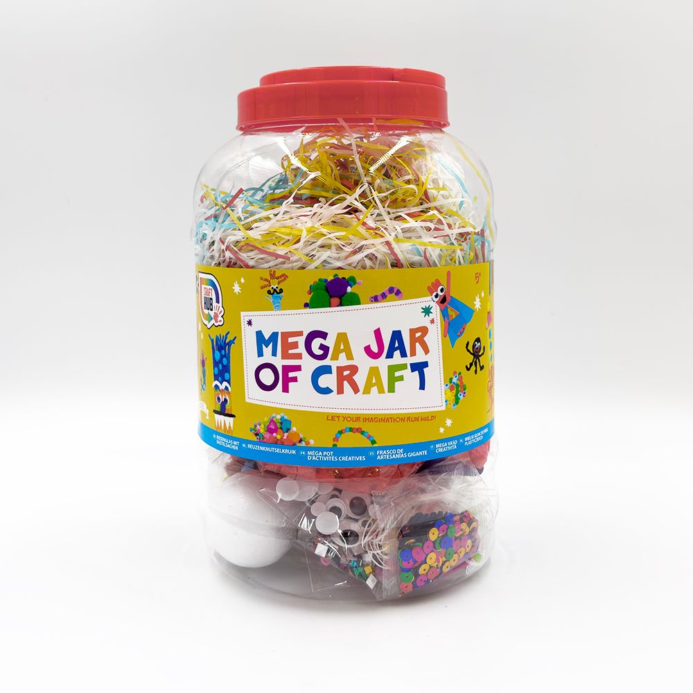 RMS - Mega Jar Of Craft - Red - Complete Craft Kit For Creative Projects