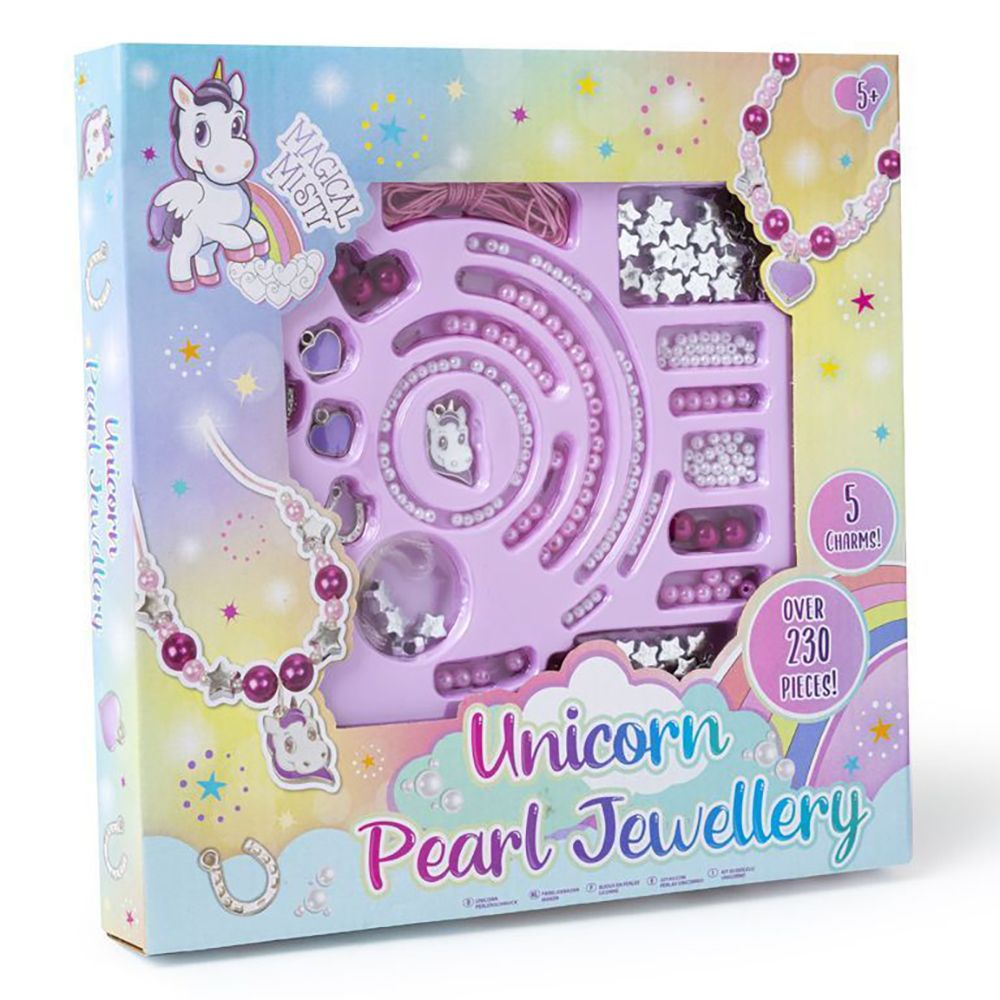 RMS - 5 Charms Unicorn Pearl Jewellery Set