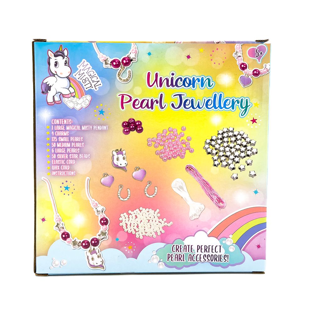 RMS - 5 Charms Unicorn Pearl Jewellery Set