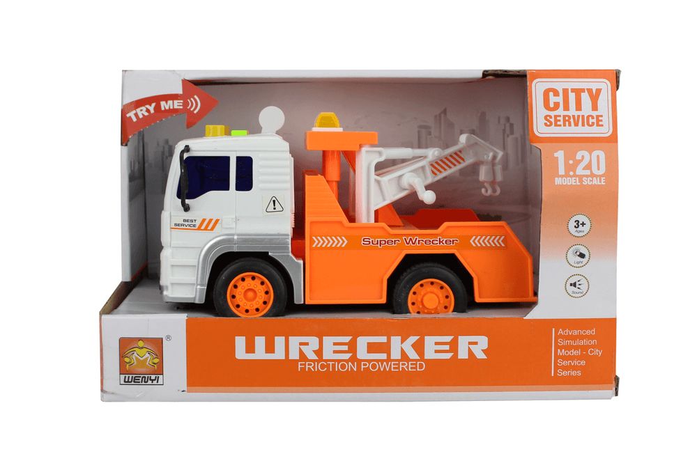 Galaxy Toys - City Service Wrecker Friction Sanitation Truck