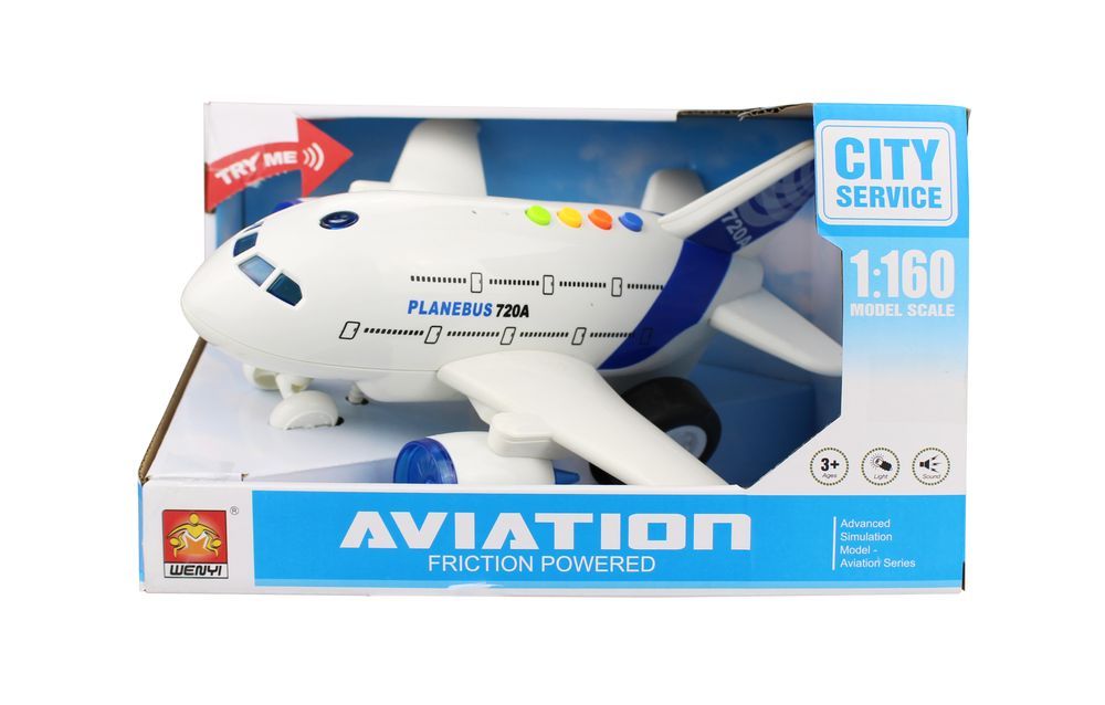 Galaxy Toys - City Service Aviation Friction Power Airplane