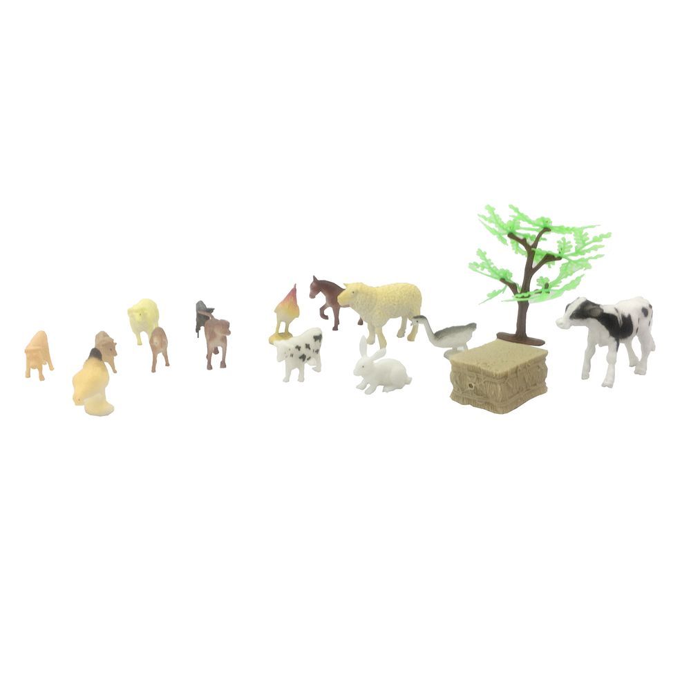 Galaxy Toys - Farm Animal Playset - 16 Pcs