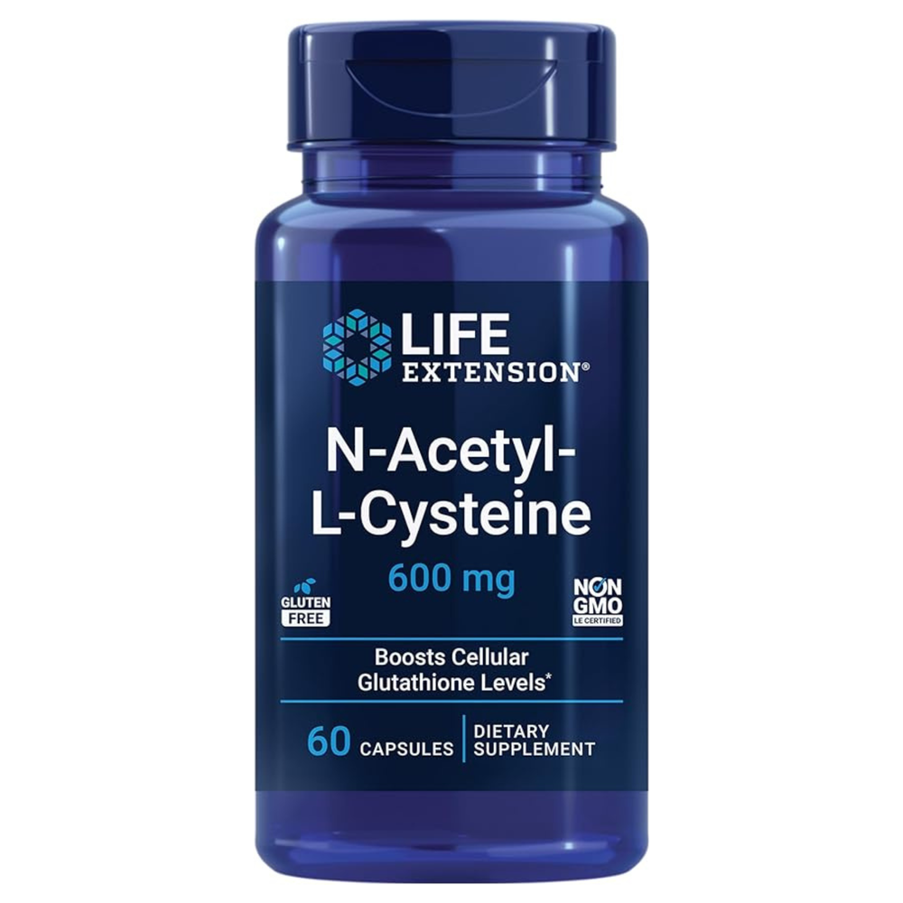 LIFE EXTENSION - N-Acetyl-L-Cysteine (NAC) - 600mg - 60 Capsules