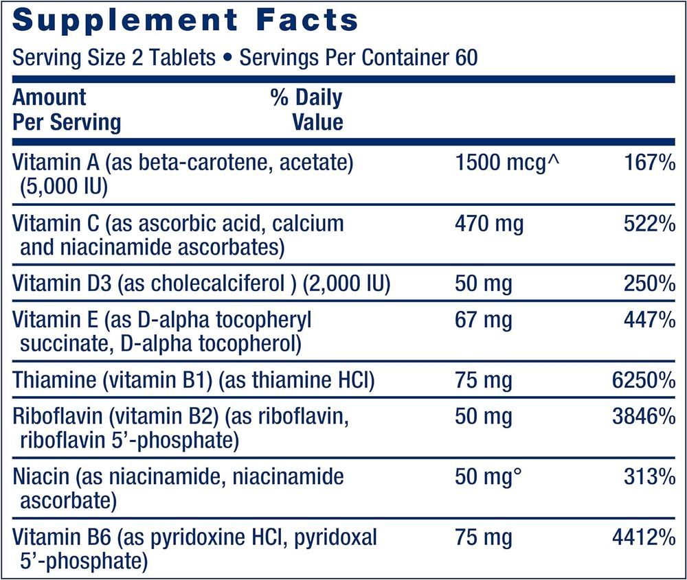 LIFE EXTENSION - Two-Per-Day Multivitamin - 120 Capsules