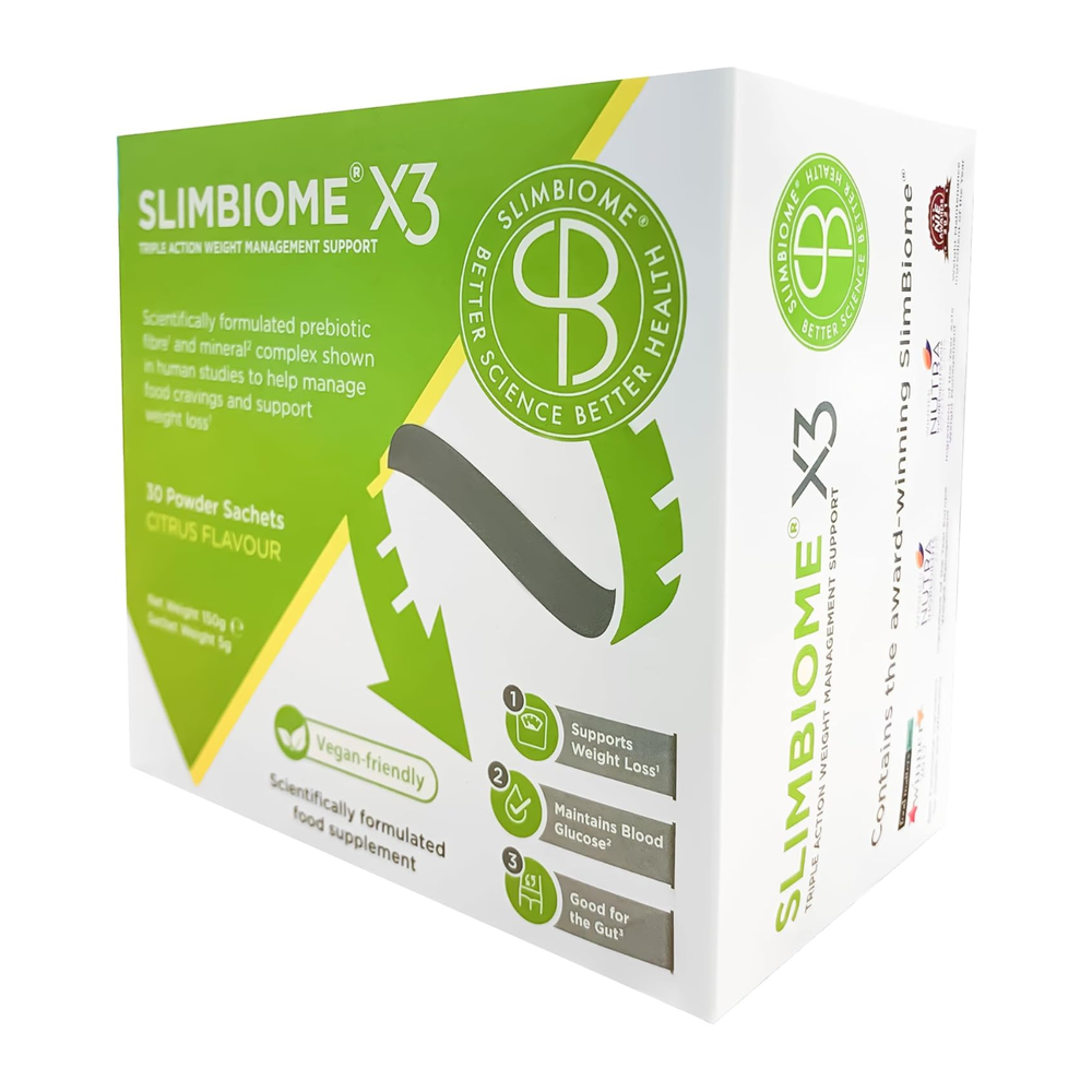 Opti Biotix - Slimbiome Prebiotic Nutritional Supplement Vegan Gut Health 30Sachets