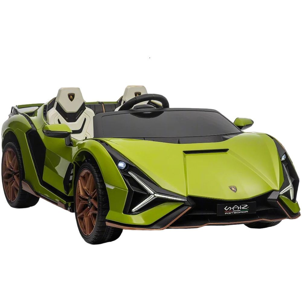 Lamborghini - Sian Two Seater Ride On Electric Car - Green - 12V