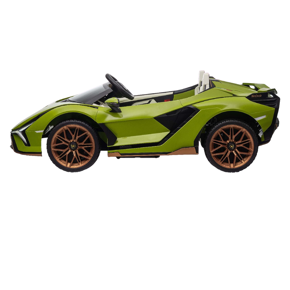 Lamborghini - Sian Two Seater Ride On Electric Car - Green - 12V