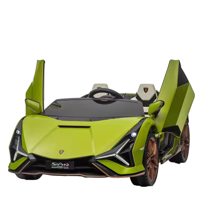 Lamborghini - Sian Two Seater Ride On Electric Car - Green - 12V