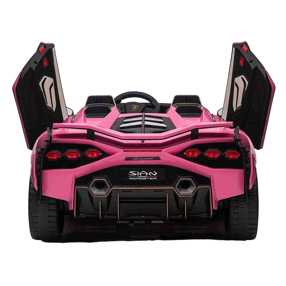 Lamborghini - Sian Two Seater Ride On Electric Car - Pink - 12V