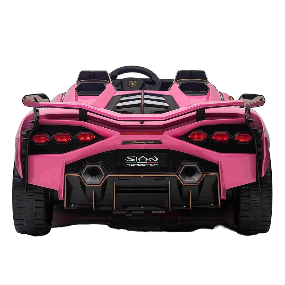 Lamborghini - Sian Two Seater Ride On Electric Car - Pink - 12V