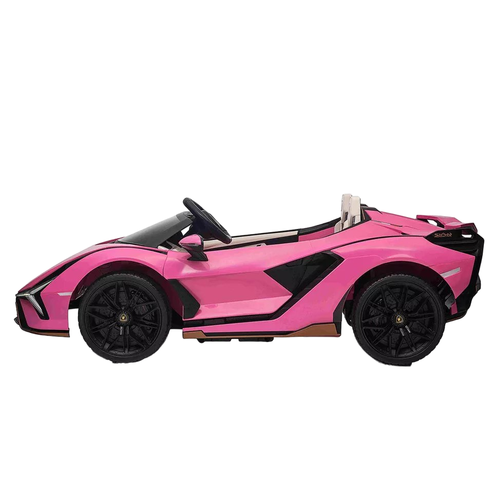 Lamborghini - Sian Two Seater Ride On Electric Car - Pink - 12V