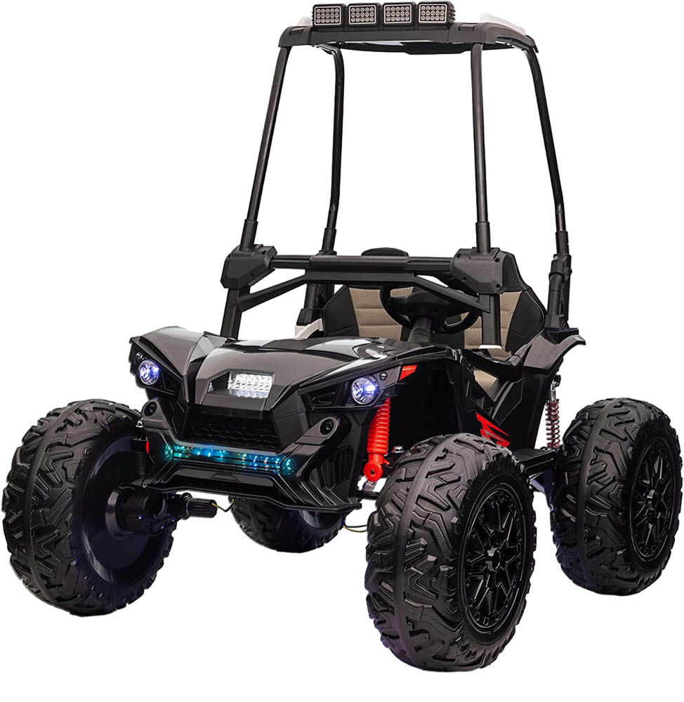 Amsham - Kids Battery Operated Rideon UTV Buggy 24v - Black