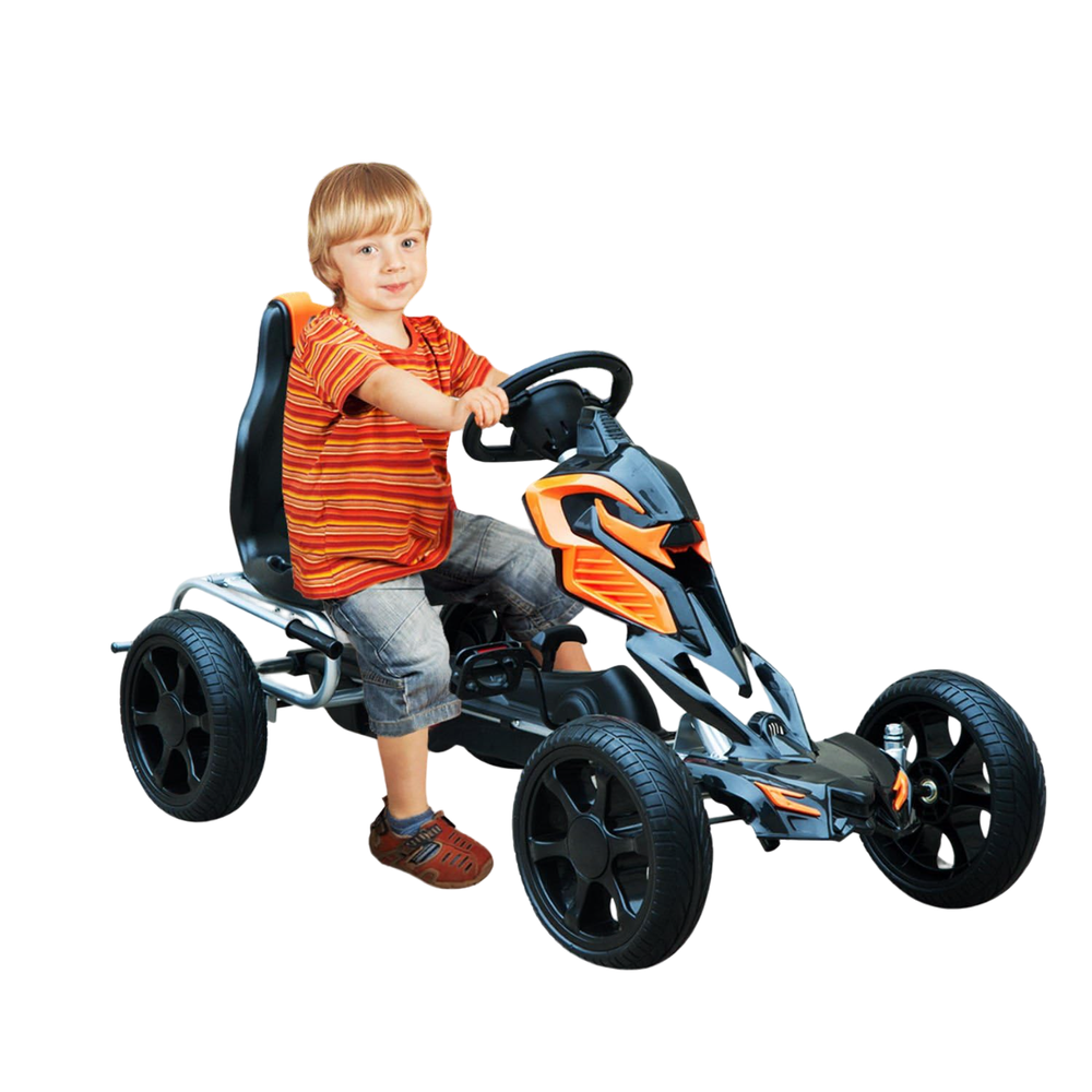 Amsham - Thunder Ride-On Pedal Go Kart - Orange