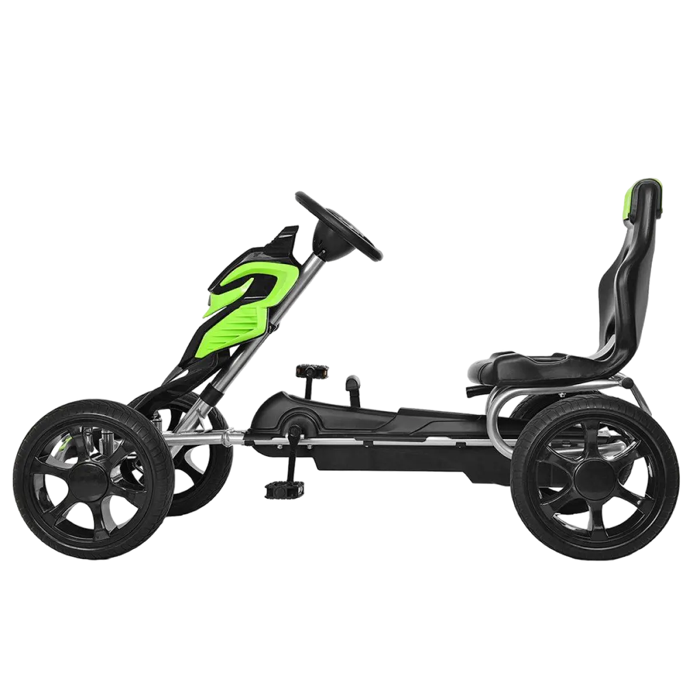 Amsham - Thunder Ride-On Pedal Go Kart - Green