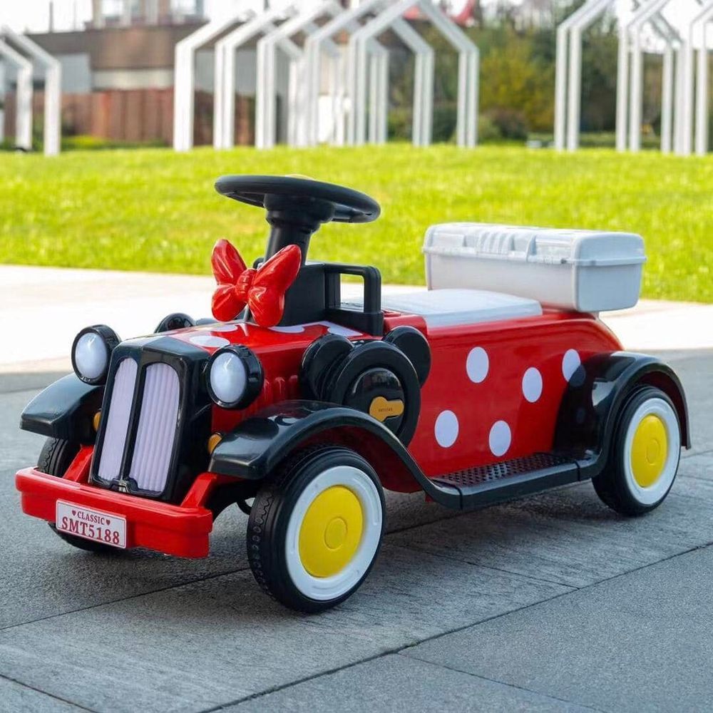 Amsham - Mickey Mouse Battery Operated Childrens Ride On 12v - Red