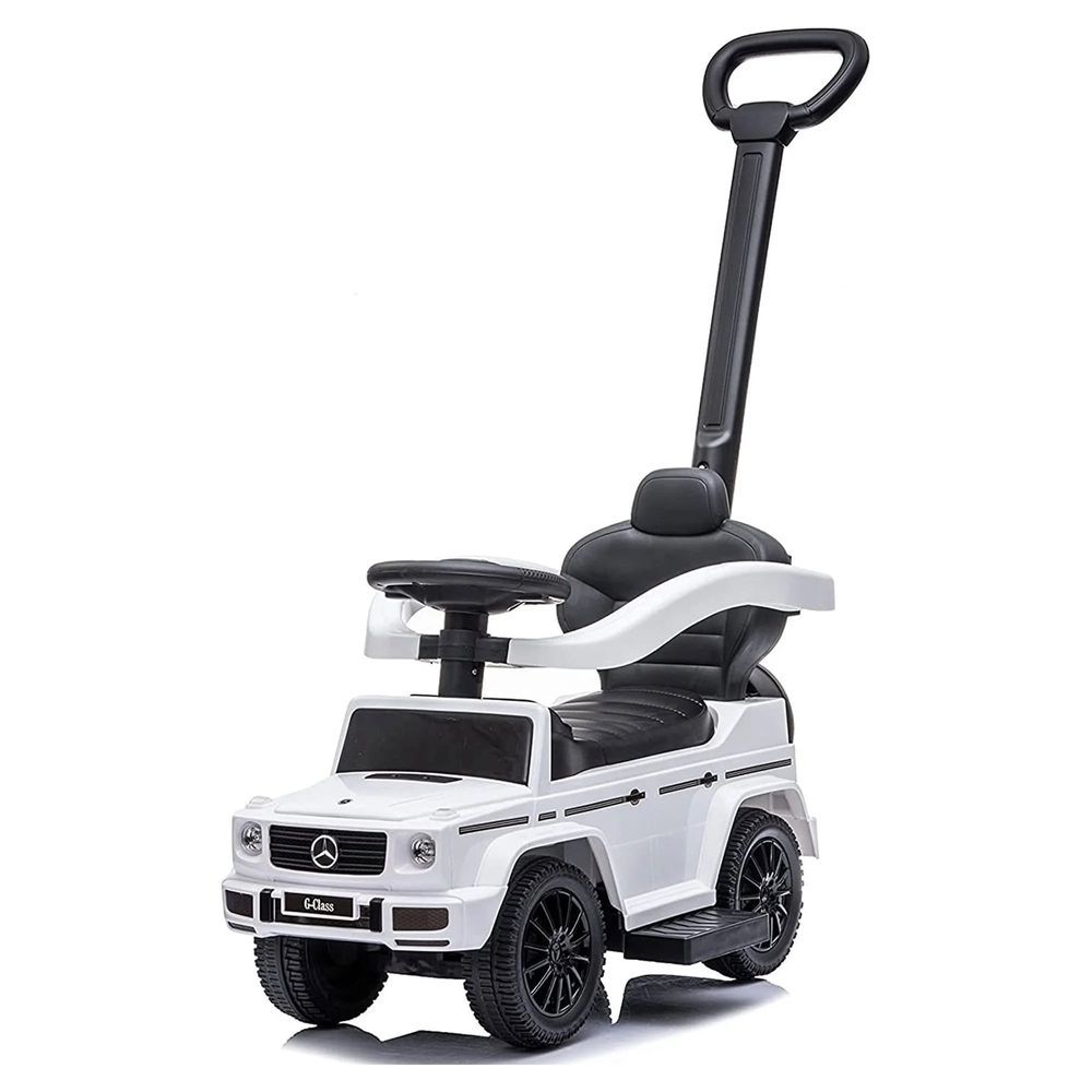 Mercedes-Benz - G-Wagon 3-in-1 Push/Ride On Car - White