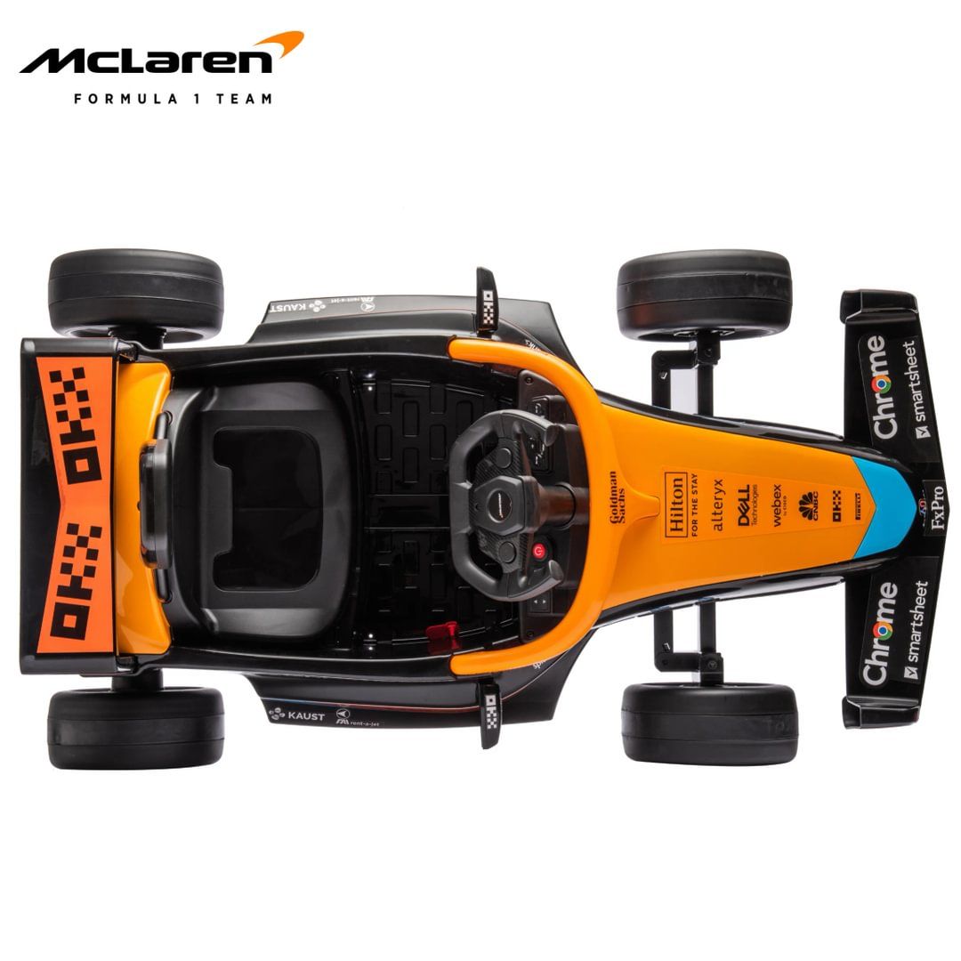 Mclaren - F1 Race Car Kids Battery Ride On Car Remote Control - 12V - Orange