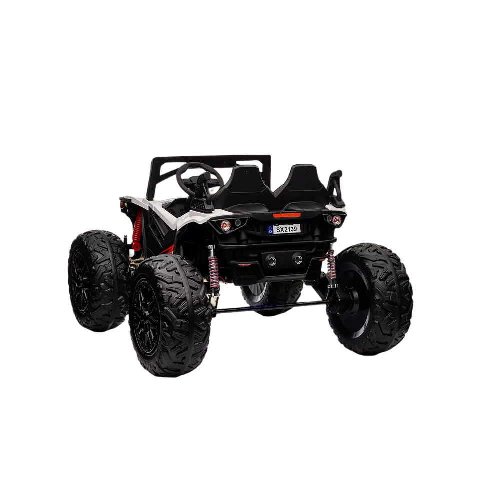 Amsham - Big Toy Car Kids 4X4 Buggy UTV Ride On Car 24v - White