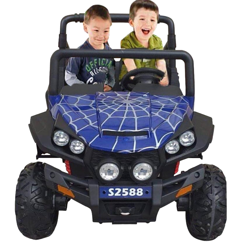 Amsham - 4x4 Drive Buggy Desert Kids Ride On Car 12V - Blue