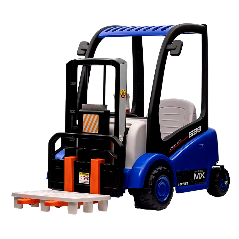 Amsham - Kids Electric Forklift Trucks Construction Ride On Vehicles 12V - Blue