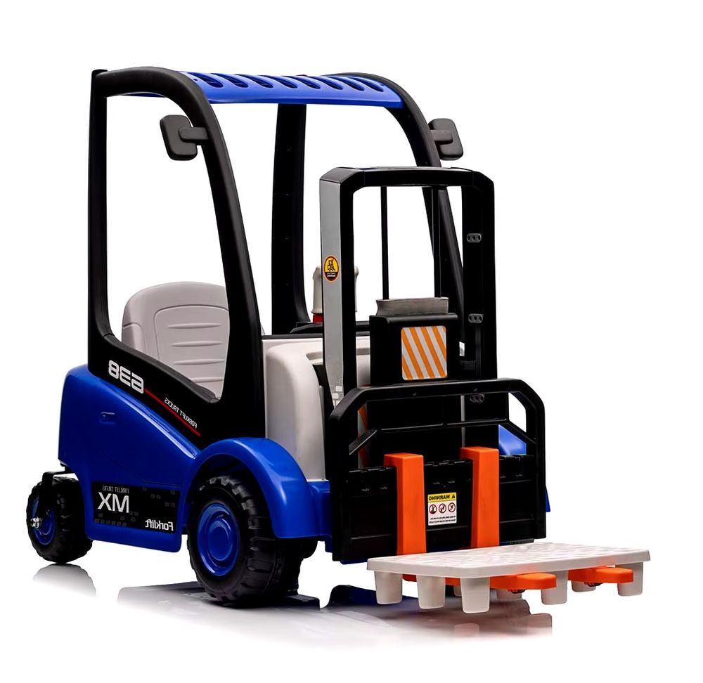 Amsham - Kids Electric Forklift Trucks Construction Ride On Vehicles 12V - Blue