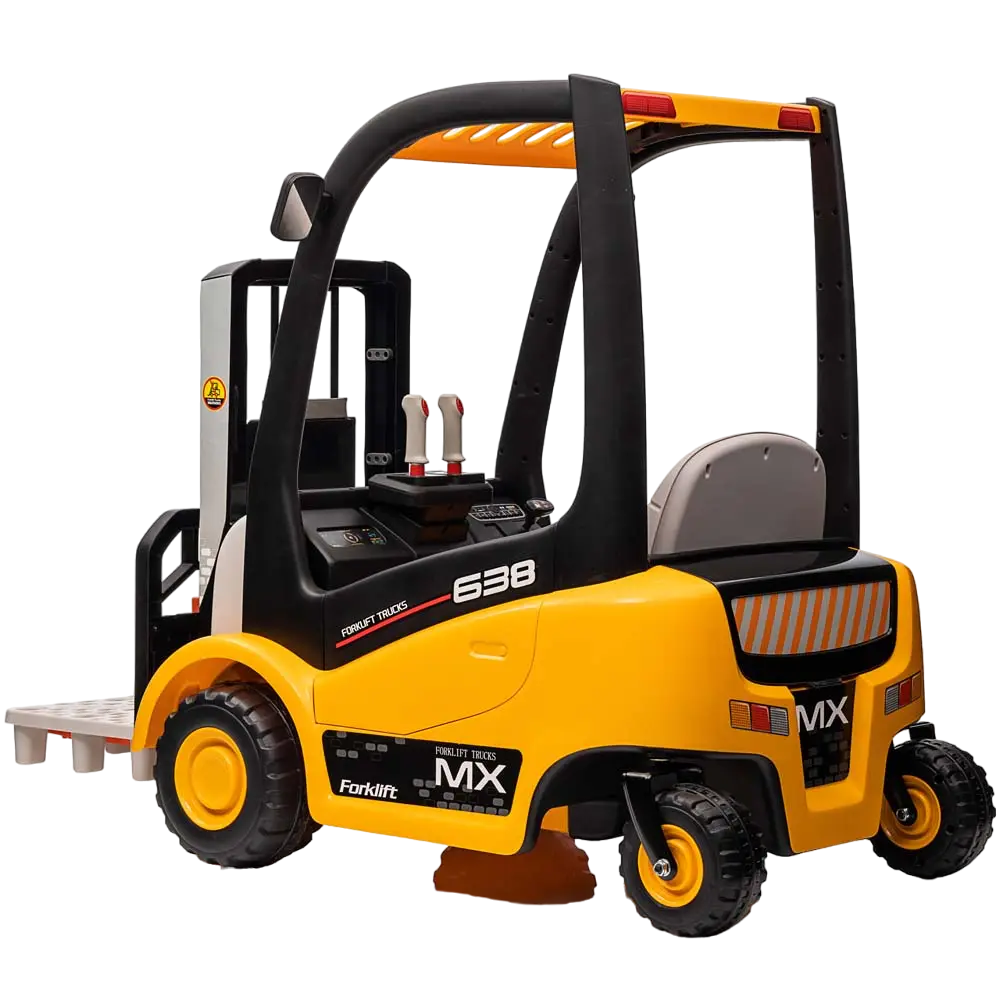 Amsham - Kids Electric Forklift Trucks Construction Ride On Vehicles 12V - Yellow