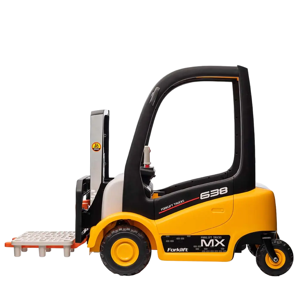 Amsham - Kids Electric Forklift Trucks Construction Ride On Vehicles 12V - Yellow