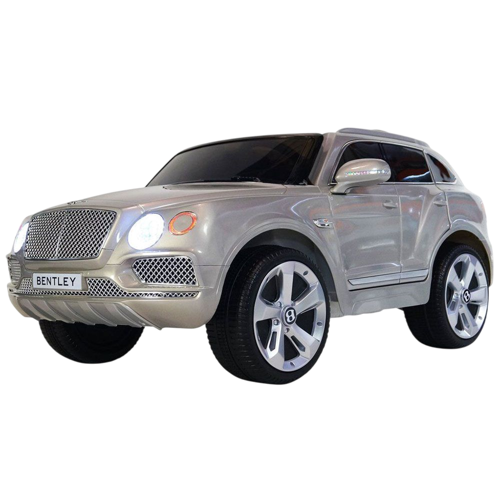 Amsham - Bentley Bentayga SUV Kids Ride-On Car With Remote 12V - Silver